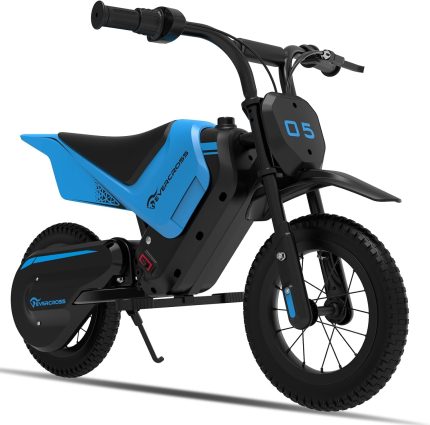EVERCROSS EV05M Moto Électrique Enfant Bleu - Moteur 150W, Vitesse 8/16km/h, Autonomie 10km, Roues 12"