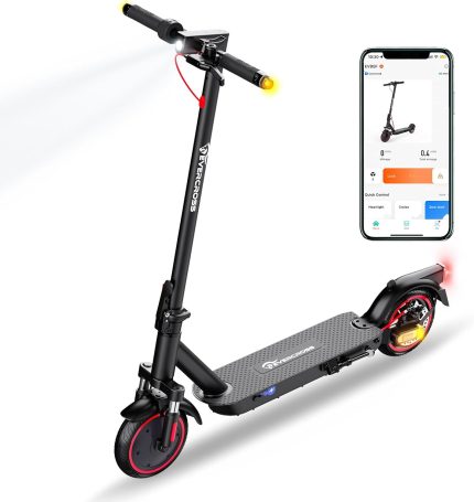 EVERCROSS EV85F Trottinette Électrique Adulte Pliable Noir - Moteur 350W, Autonomie 30km, Charge 120kg