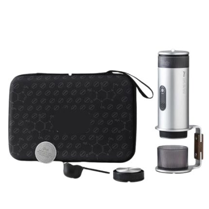 Cafetiere, machine à café portable nano chauffante carafe filtrante énergique- Argent