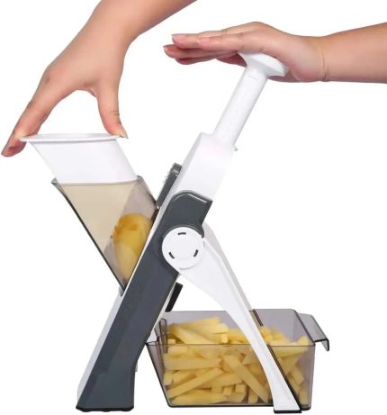 Hachoir manuel alimentaire mandoline hachoir legume modoline cuisine- Gris