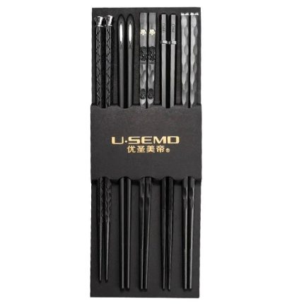 Kit sushi baguettes en bois- 37A  5 paires