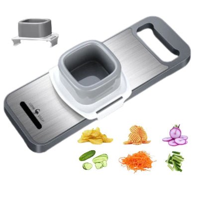 Mandoline, hachoir trancheuse irréprochable râpe à fromage vintage- Gris
