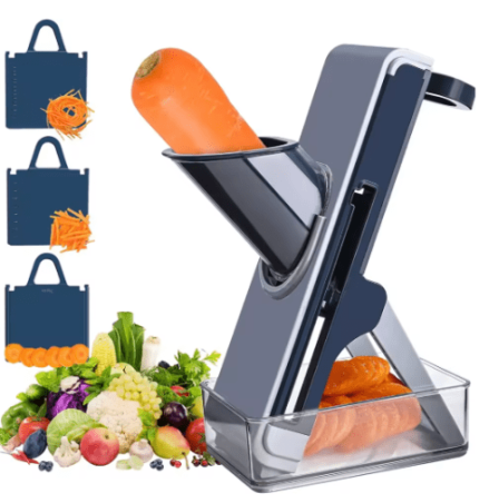 Mandoline vintage hachoir robuste ustensiles de cuisine irréprochable- Gris