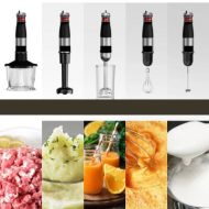 Mixeur,  mélangeur 6 en 1 multifonctionnel Mixeur plongeant puissant de qualité supérieur