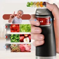 Mixeur,  mélangeur 6 en 1 multifonctionnel Mixeur plongeant puissant de qualité supérieur