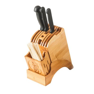 Rangement cuisine pour couteaux en bamboo de première qualité ventage