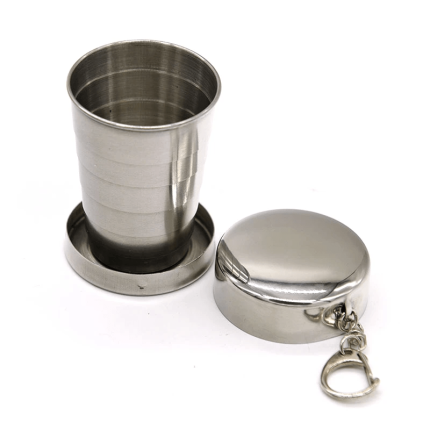 Ustensiles de cuisine : Verres rétractable 2 pour 1 inoxydable 304