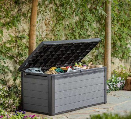 Keter Premier 570L Outdoor Plastic Storage Box – Grey (Cortina 150)