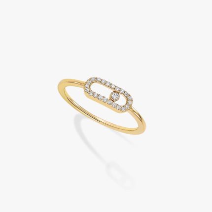 Bague à cristal suspendu