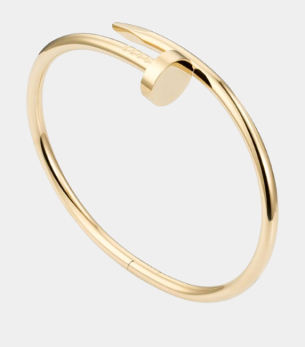 Bangle ongle en métal plaqué or 18K