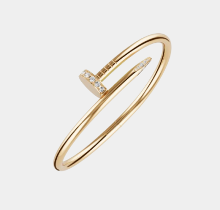 Bangle ongle avec zircon plaqué or 18K
