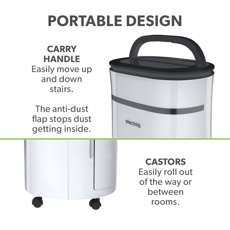 electriQ 12L Low-Energy Laundry Dehumidifier with Air Purifier - Image 11