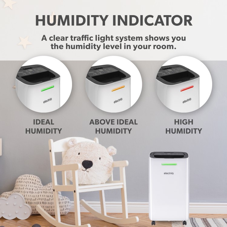 electriQ 12L Low-Energy Smart Dehumidifier with Wi-Fi and Heater - Image 10