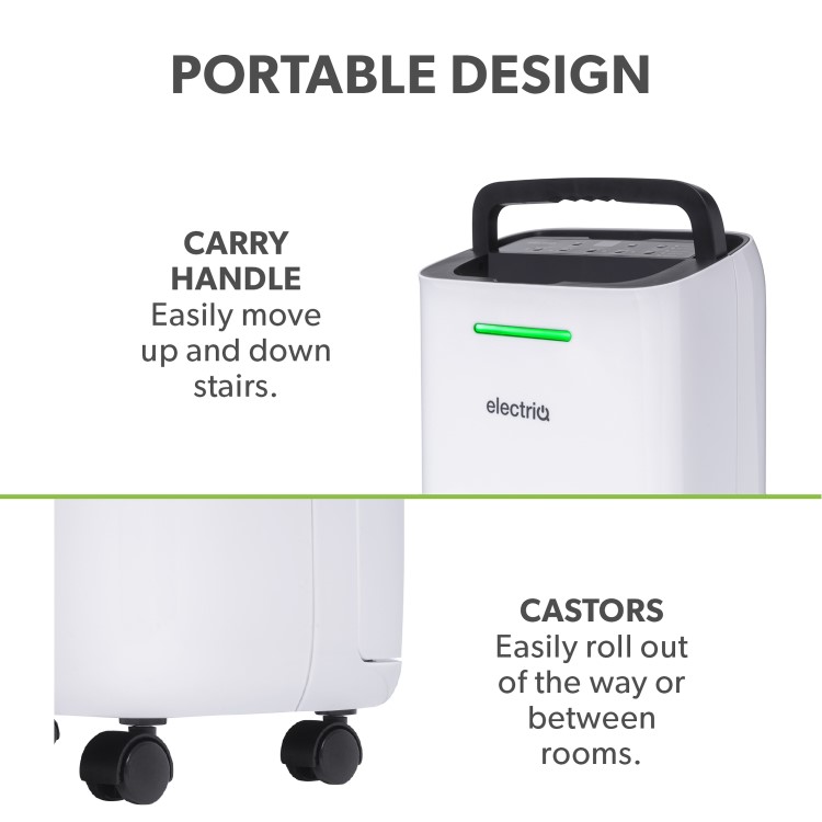 electriQ 12L Low-Energy Smart Dehumidifier with Wi-Fi and Heater - Image 13