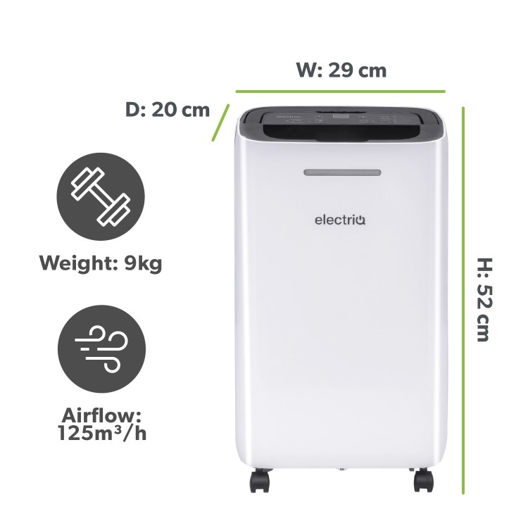 electriQ 12L Low-Energy Smart Dehumidifier - Image 8