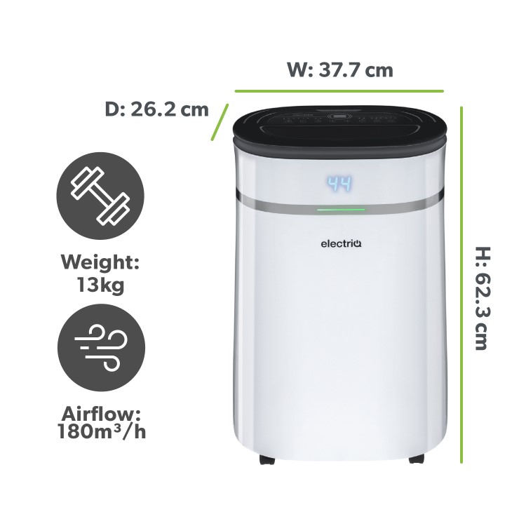 electriQ 20L Low-Energy Smart Laundry Dehumidifier - Image 12