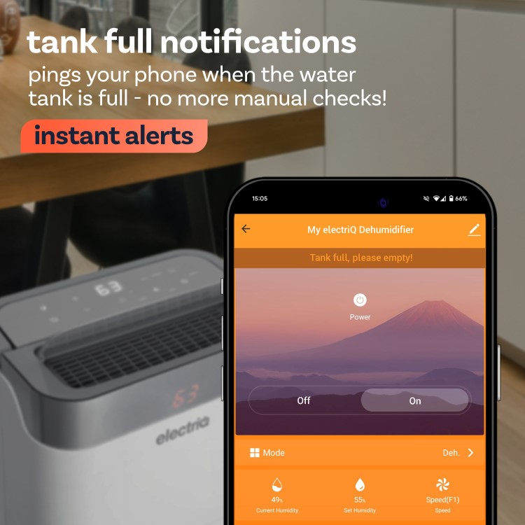 electriQ 25L Smart WiFi Laundry Dehumidifier - Image 3