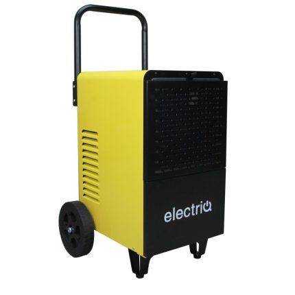 electriQ 50L Industrial Portable Dehumidifier with Metal Body and Wheels