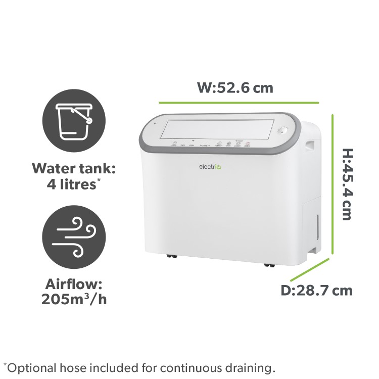electriQ 25L Smart Low-Energy Laundry Dehumidifier with Wi-Fi and Heater - Image 13