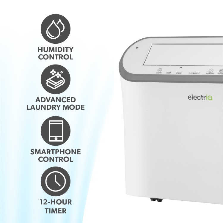 electriQ 25L Smart Low-Energy Laundry Dehumidifier with Wi-Fi and Heater - Image 5